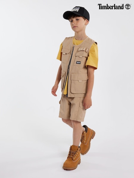 Timberland Natural Utility Cargo Gilet With Pockets (N07194) | €43 - €49