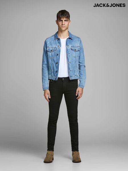 JACK & JONES Black/Chrome Slim Fit Jeans (N07290) | €26