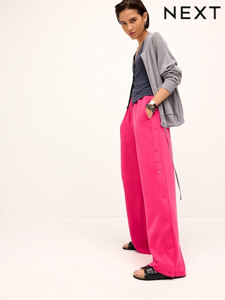 Pink Soft Jersey Popper Side Trousers (N07344) | €15