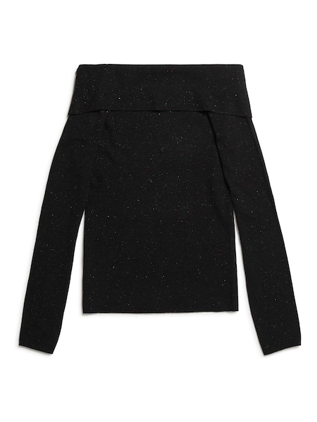 Albaray Sparkle Bardot Black Jumper (N07497) | €20
