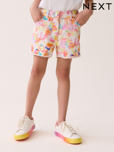 Multi Regular Length Frayed Edge Shorts (3-16yrs) (N07554) | €7.50 - €10.50