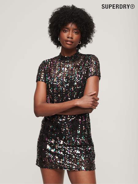 Superdry Vintage Sequin T-Shirt Dress (N07830) | 30 €