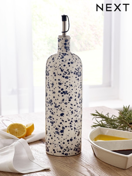 Blue Speckle Large Oil Bottle (N07969) | €18
