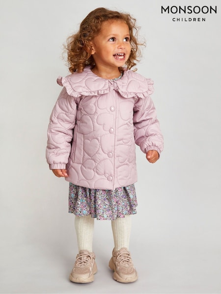 Monsoon Baby Heart Quilted Bomber Coat (N09032) | 150 LEI - 165 LEI