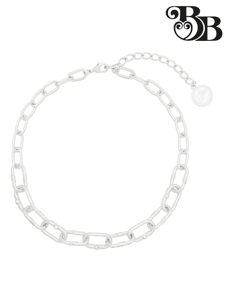 Bibi Bijoux Silver Tone 'Courage' Chunky Chain Necklace (N09094) | 156 LEI