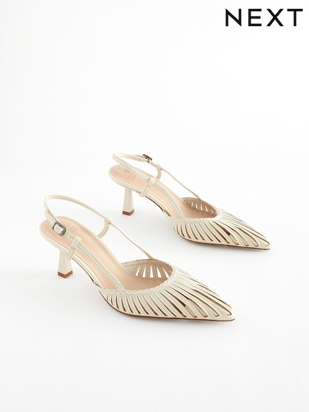 Bone Forever Comfort® Point Toe Slingback Heels (N09188) | € 18