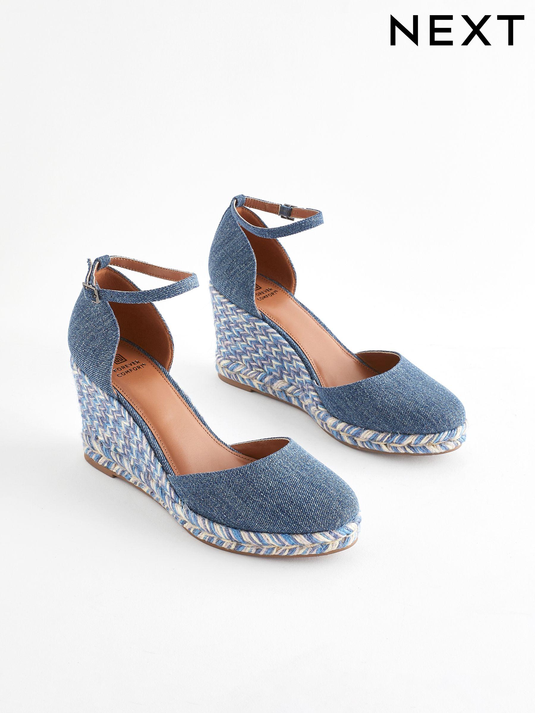 Pale blue wedges uk clearance