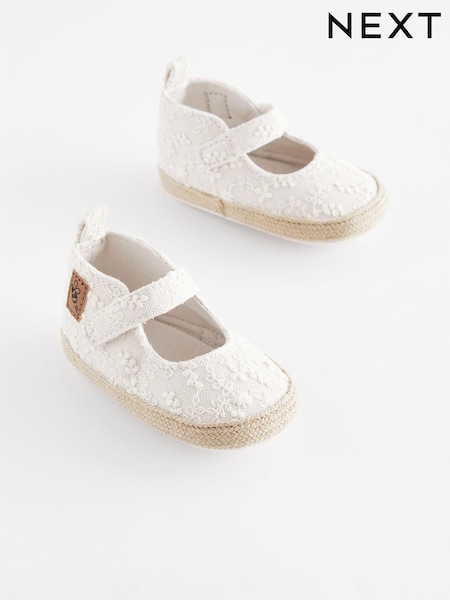 Ecru Creme - Mary Jane Baby Shoes (0-24mths) (N09419) | 9 €