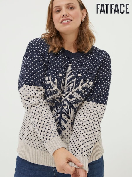 FatFace Blue Hooded Ski Graphic T-Shirt (N09421) | €10