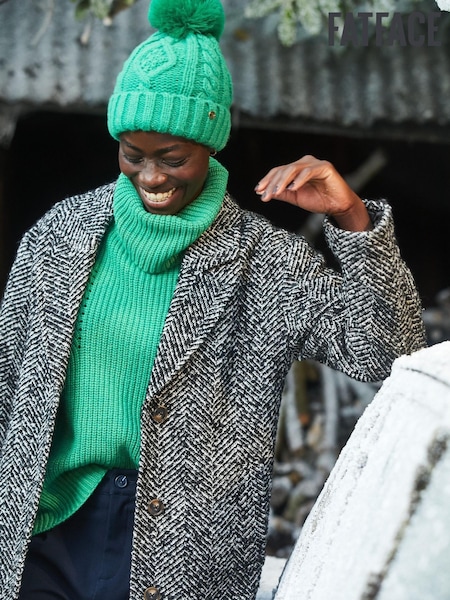 FatFace Green Nellie Boxy Roll Neck Jumper (N09436) | €27