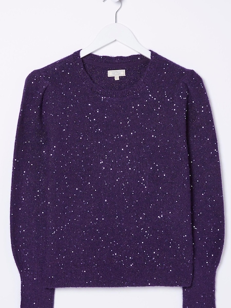 FatFace Purple Jasmine Sparkle Jumper (N09440) | €35