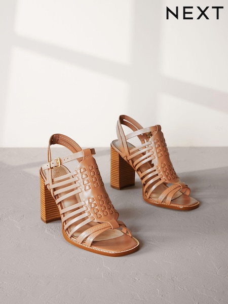 Camel Signature Leather Fisherman Sandals (N09708) | AED75