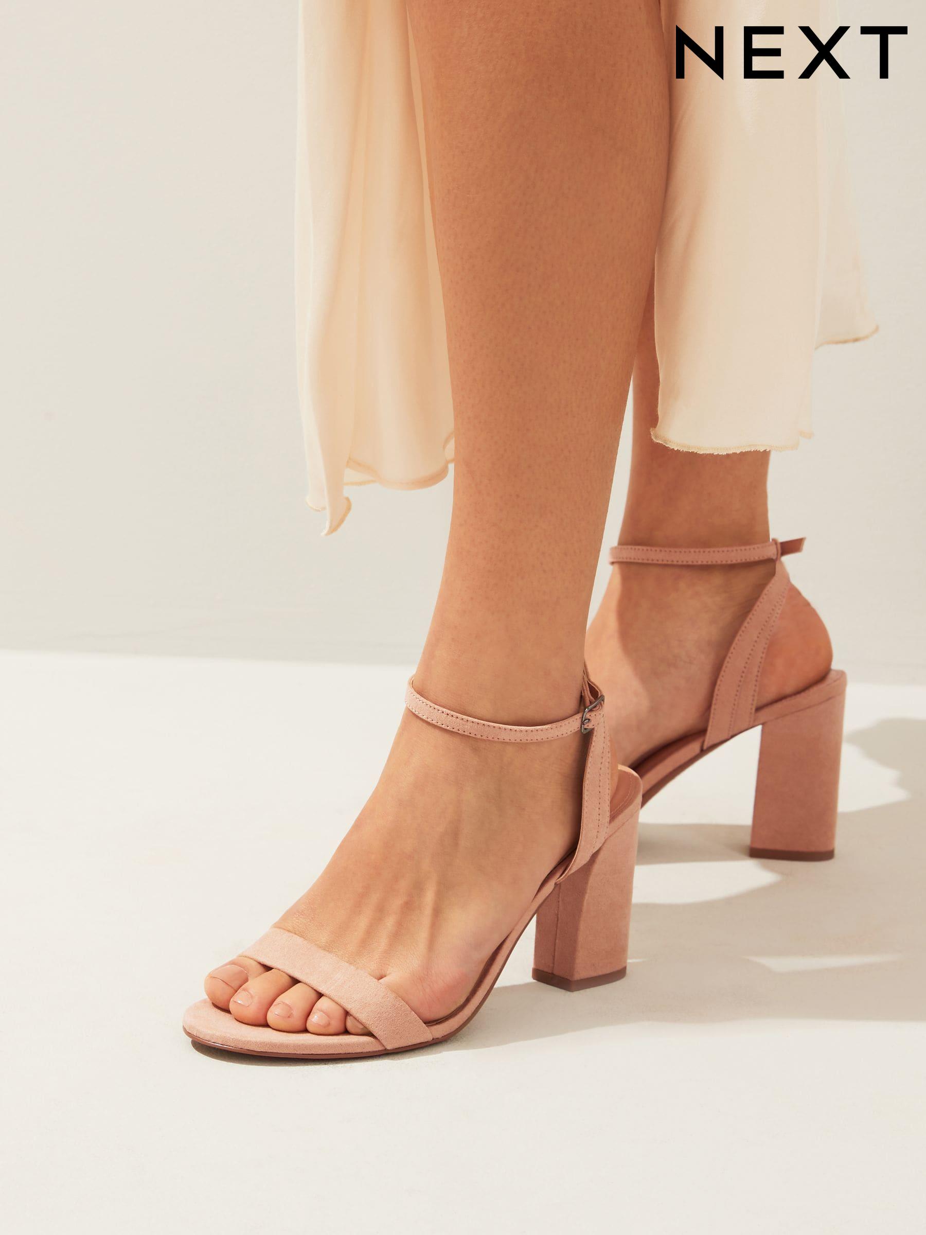 Nude sandals no heel top