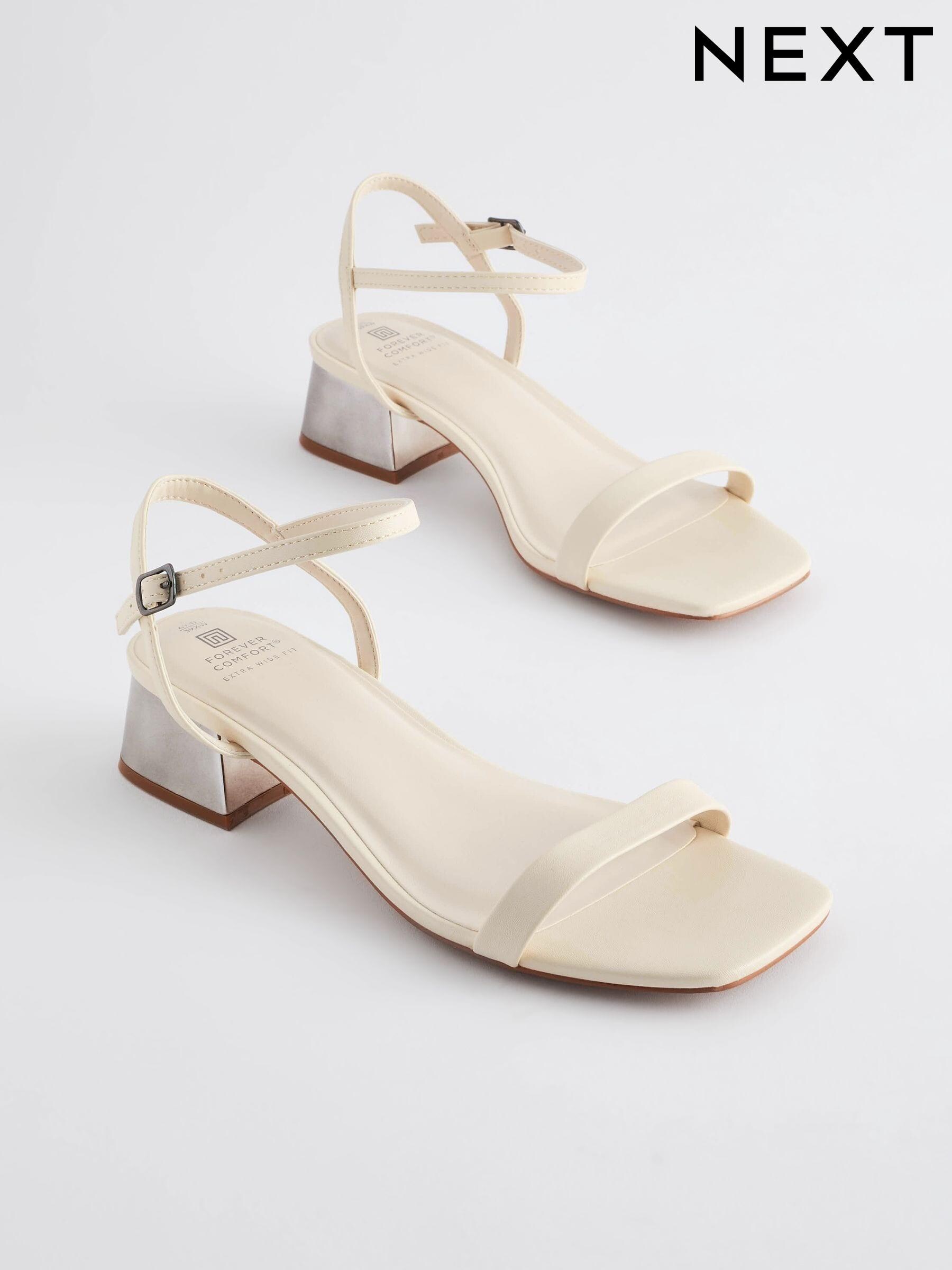Next cream sandals clearance