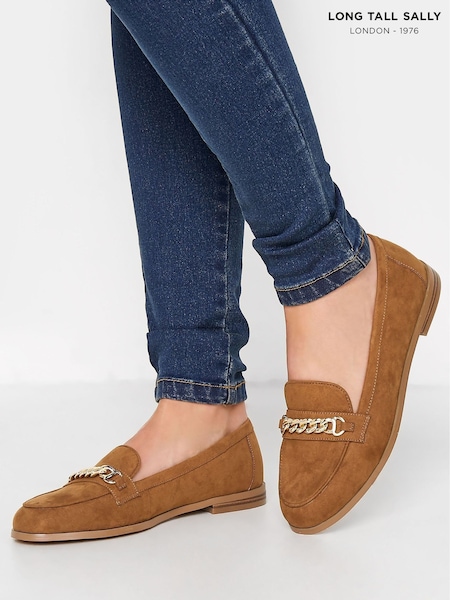 Long Tall Sally Brown Chain Loafers (N09979) | 3,004 UAH
