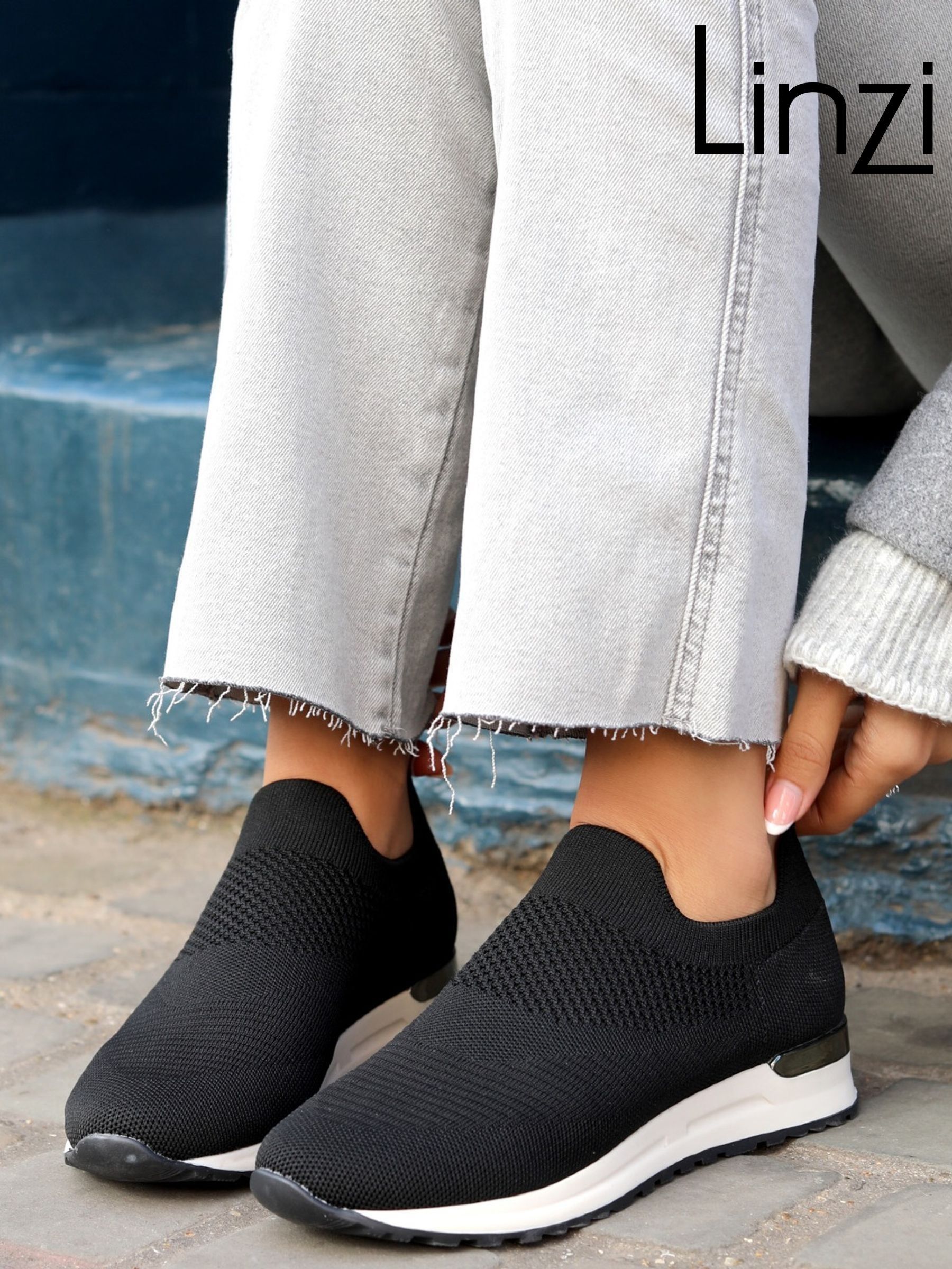 Black Slip On Plain Trainers Next Luxembourg
