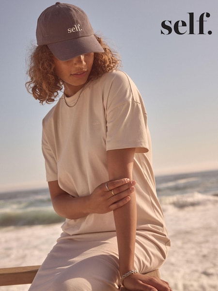 self. Grey Embroidered Cap (N11046) | €9