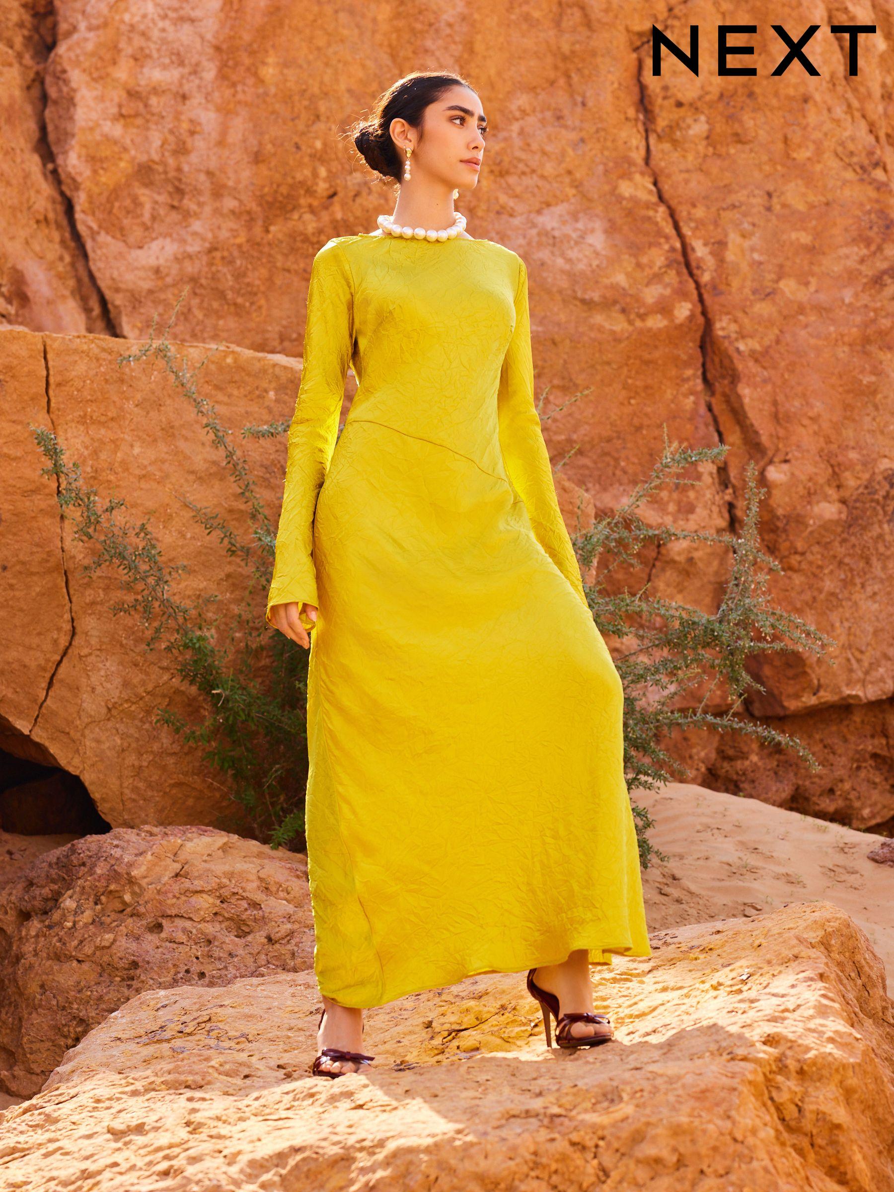 Women s Clearance Yellow Dresses Next United Arab Emirates