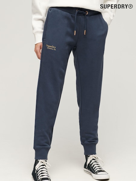 Superdry Blue Essential Logo 100% Cotton Joggers (N11182) | €38
