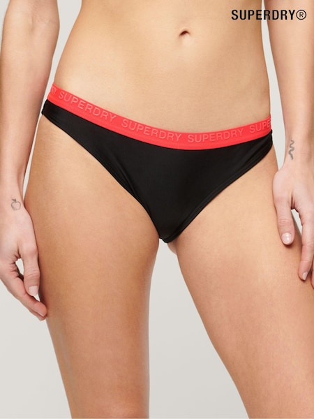 Superdry Black Elastic Classic Bikini Bottoms (N11217) | €11