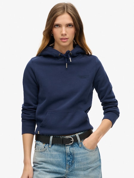 Superdry Navy Essential Logo Hoodie (N11220) | €50