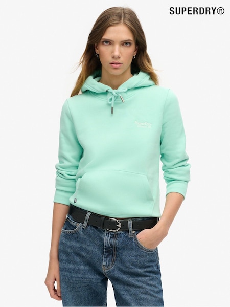 Beach Glass Verde - Hanorac cu logo Superdry Essential (N11232) | 260 LEI