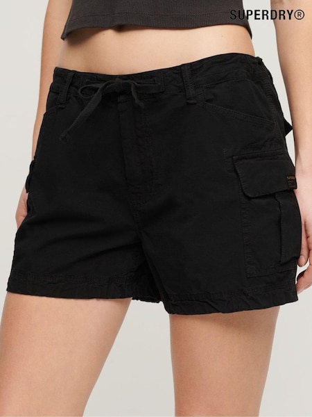 Schwarz - Superdry 100% Cotton Cargo Shorts (N11256) | 34 €