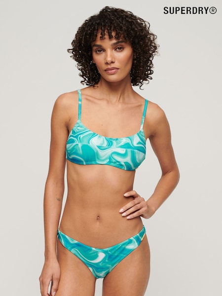 Superdry Blue Print Cheeky Bikini Bottoms (N11335) | €10