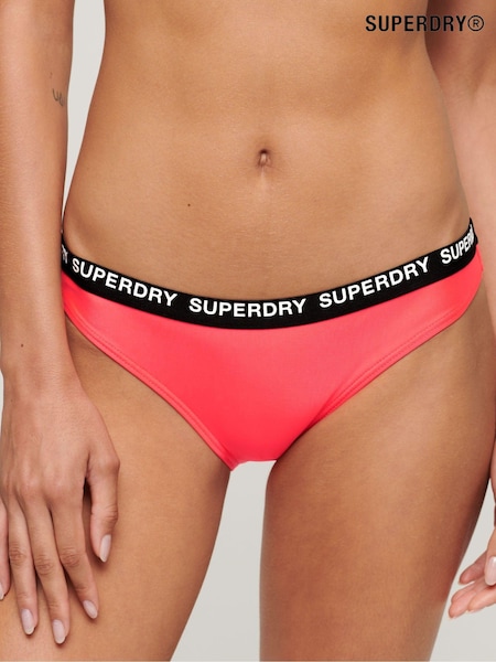 Розовый - Superdry Elastic Classic Bikini Bottoms (N11336) | €9