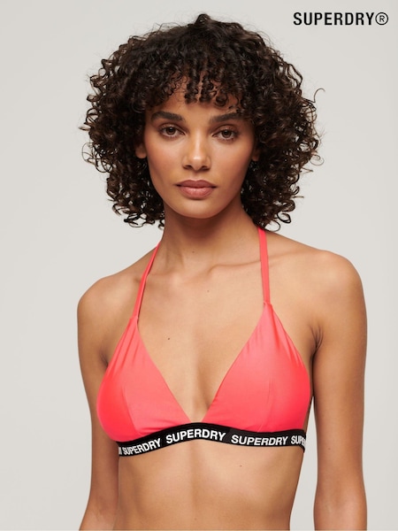 Superdry Pink Triangle Elastic Bikini Top (N11364) | €12