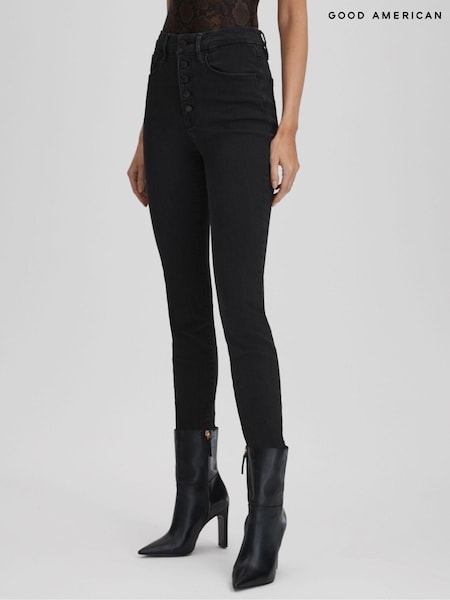 Good American Black Good American Always Fits Skinny Jeans (N11563) | ₪795