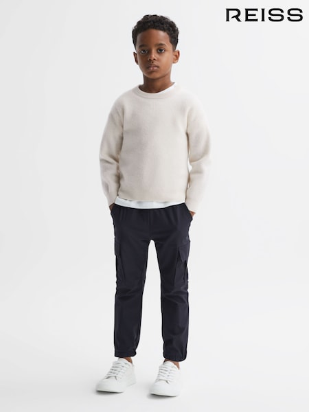 Reiss White Prague 9-14 yrs Merino Crew Neck Jumper (N11574) | €24