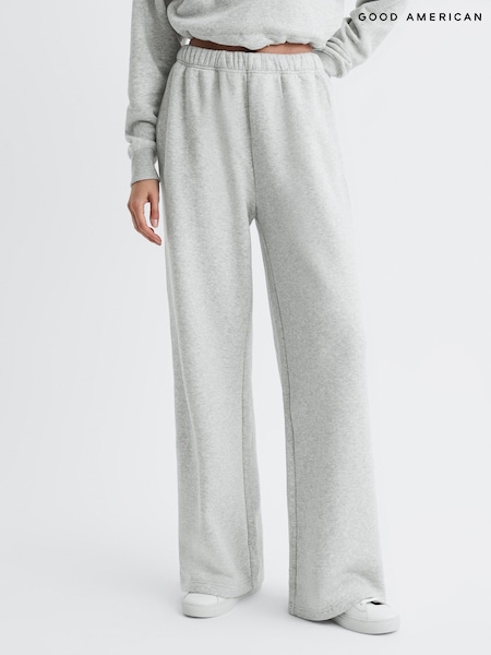 Good American Cotton Blend Wide Leg Joggers (N11584) | ‏636 ر.س.‏