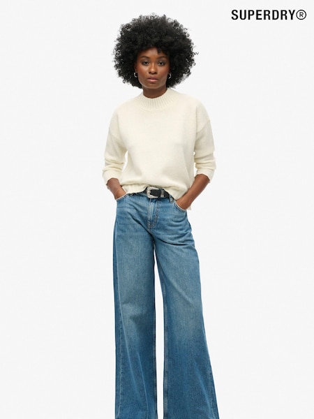 Superdry Raw Hem Wide Leg Flare 100% Cotton Jeans (N12015) | 49 €