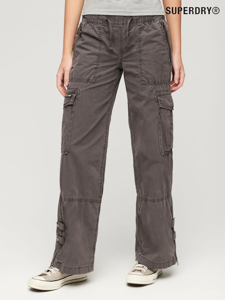 Superdry Brown Vintage Elastic Cargo Utility Trousers (N12028) | €30