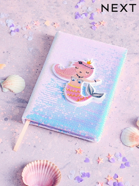 Lilac Purple Mermaid A5 Lined Notebook (N12145) | €13