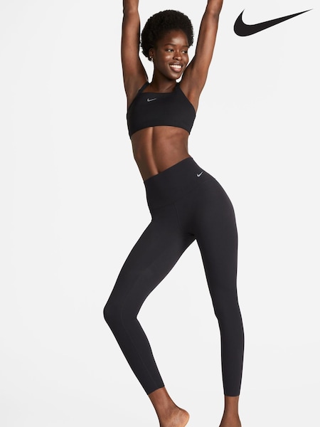 Nike Black Premium Zenvy Gentle Support High-Waisted 7/8 Leggings (N12220) | €114