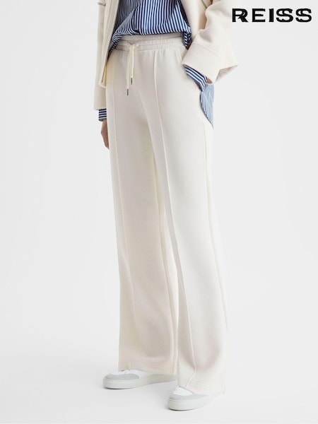 Reiss Ivory Jemma Drawstring Wide Leg Joggers (N12409) | €181