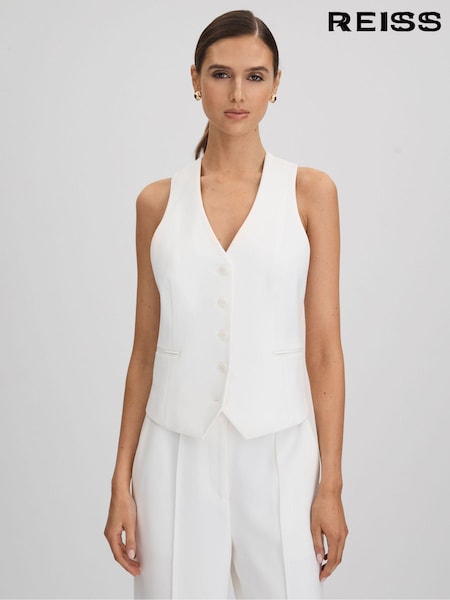 Reiss Sienna Crepe Adjustable Suit Waistcoat (N12426) | €249