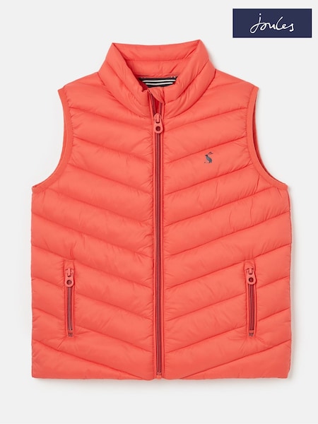 Joules Croft Pink Showerproof Padded Gilet (N12656) | €18.50 - €22.50