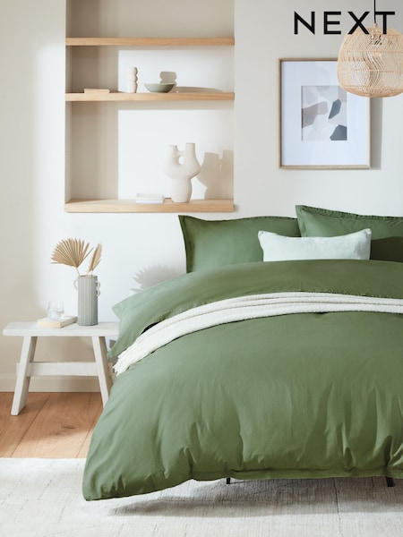 100% Cotton Relaxed Duvet Cover and Pillowcase Set (N12688) | €28 - €62