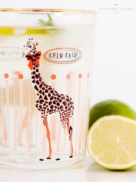 Yvonne Ellen Giraffe HI Ball Glasses Set of 2 (N12752) | €34