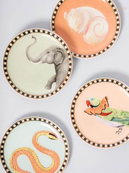 Yvonne Ellen Set of 4 Ceramic Animals Coasters (N12759) | €34