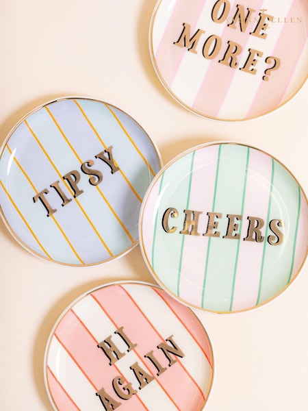 Yvonne Ellen Ceramic Friends COASTERS SET OF 4 (N12760) | €34