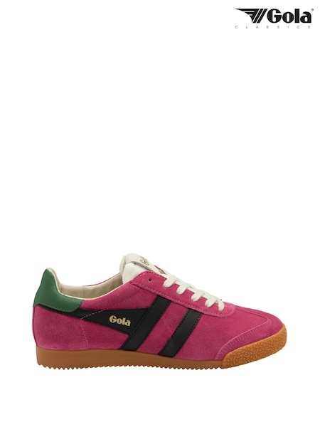 Gola Purple Ladies Elan Suede Lace-Up Trainers (N12833) | AED262