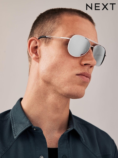 Серебряный - Style Polarised Sunglasses (N12935) | €9