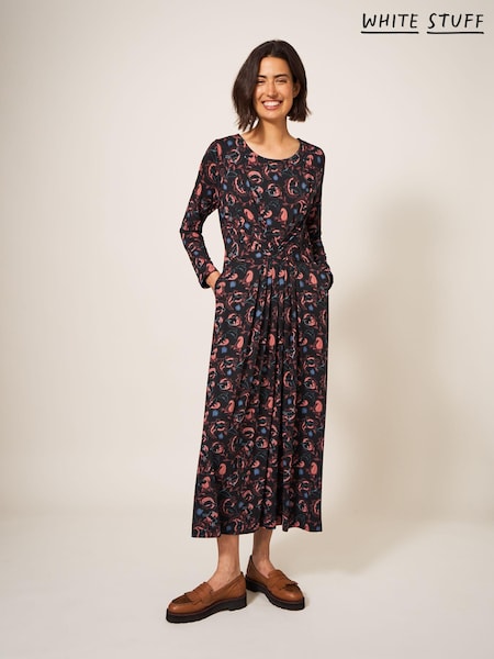 White Stuff Billie EcoVero Jersey Black Dress (N13270) | €34