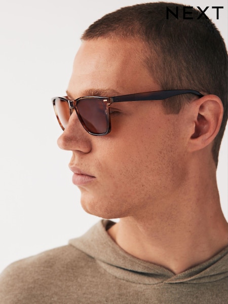 Maro - Ochelari de soare cu logo N Wayfarer polarizat (N13384) | 87 LEI