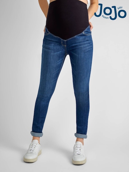JoJo Maman Bébé Dark Vintage Blue Super Skinny Maternity Denim Jeans (N13394) | €63