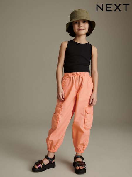Orange Parachute Cargo Trousers (3-16yrs) (N13422) | €7 - €8.50
